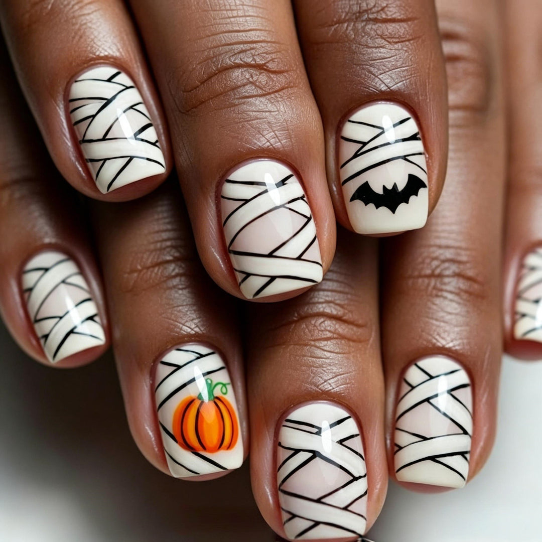 Halloween Artificial Nails with Creepy Designs Stornfield