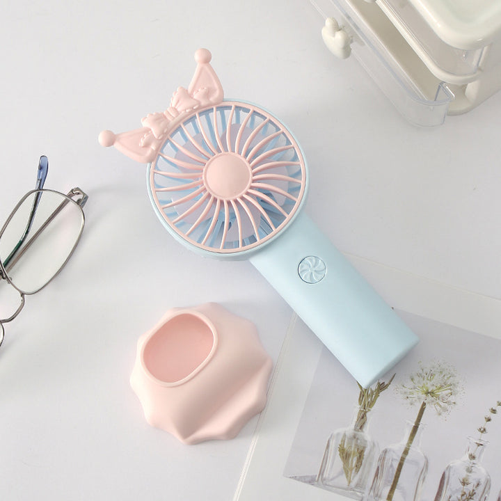 Ladies Portable Hand Fan with Playful Design Stornfield