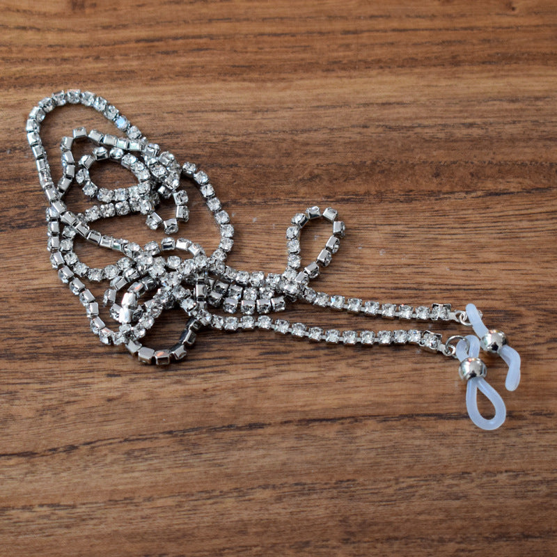 Glamorous Crystal-Accented Eyewear Chain Stornfield