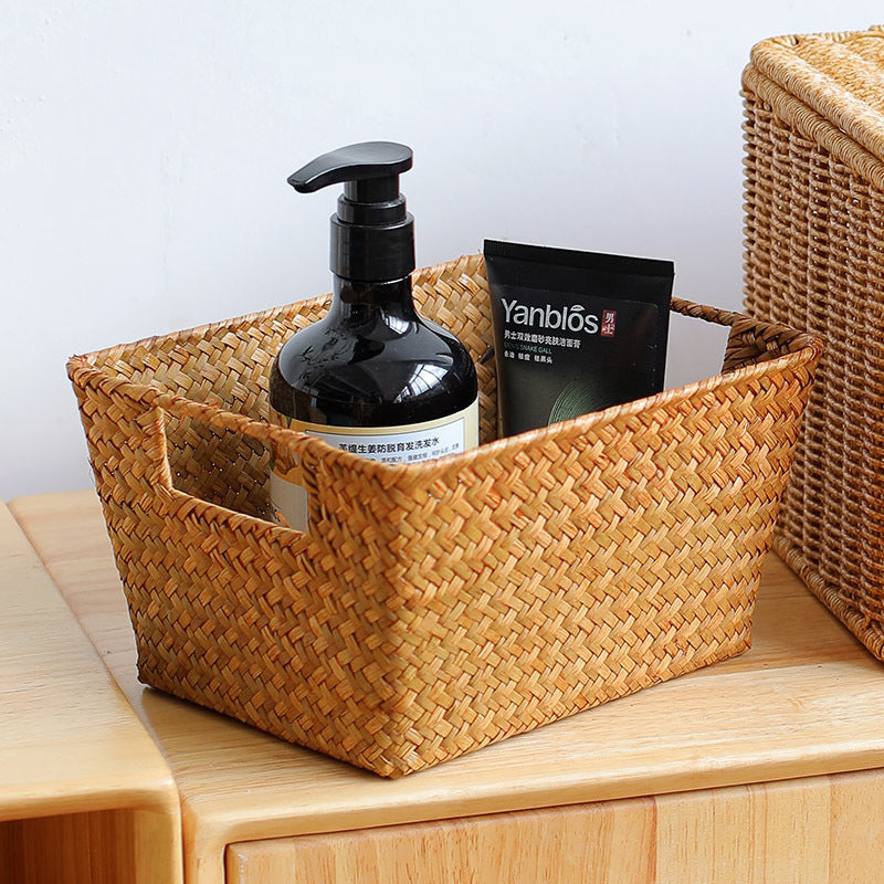 Unisex storage basket made of handwoven natural material Stornfield