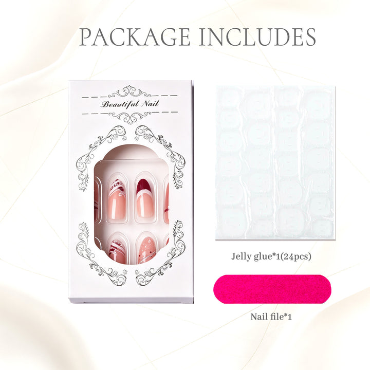 Premium Decorative Press-On Nail Set