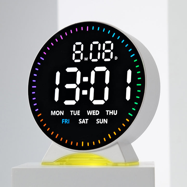 Digital alarm clock with intelligent LED display and multifunctional features Stornfield