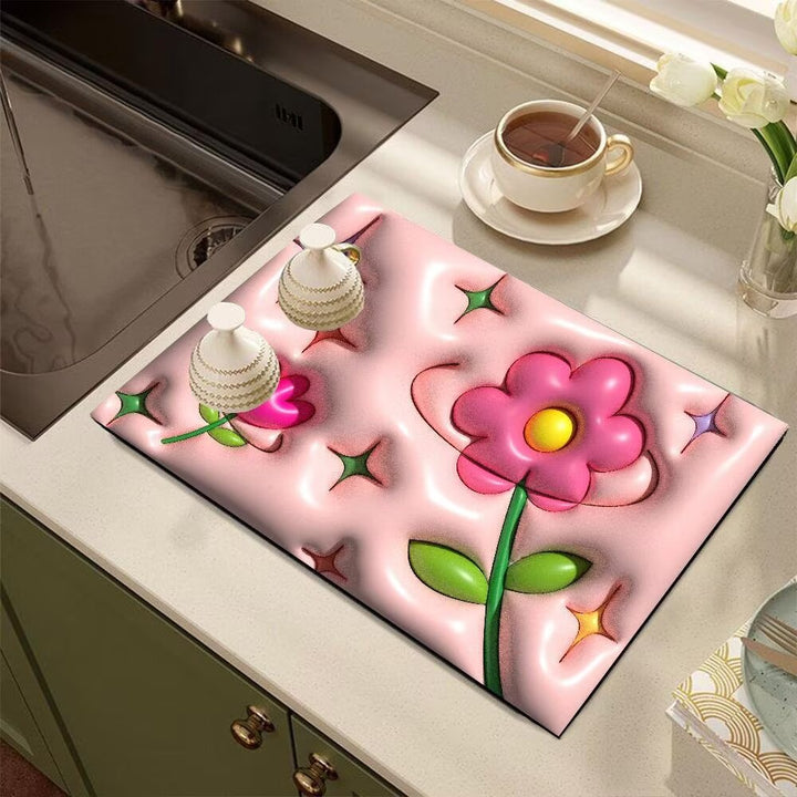 Cute Cartoon Dog-Themed Kitchen Mat Stornfield