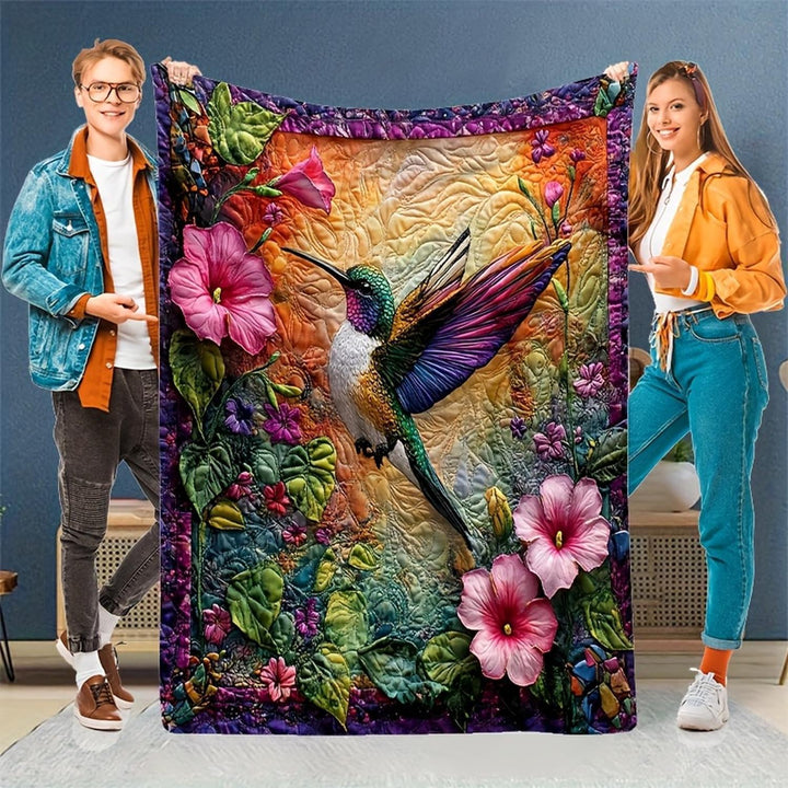Artistic Floral Throw Blanket