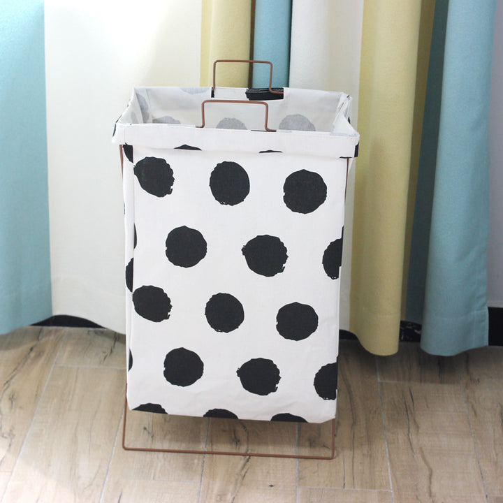 Decorative laundry basket with inspiring quotes Stornfield
