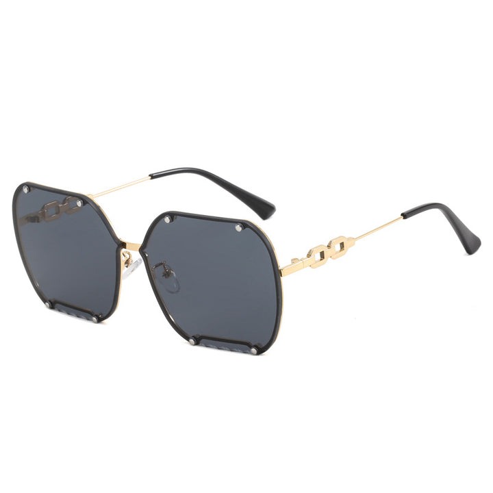 Women's elegant hexagonal designer sunglasses with luxurious accents Stornfield