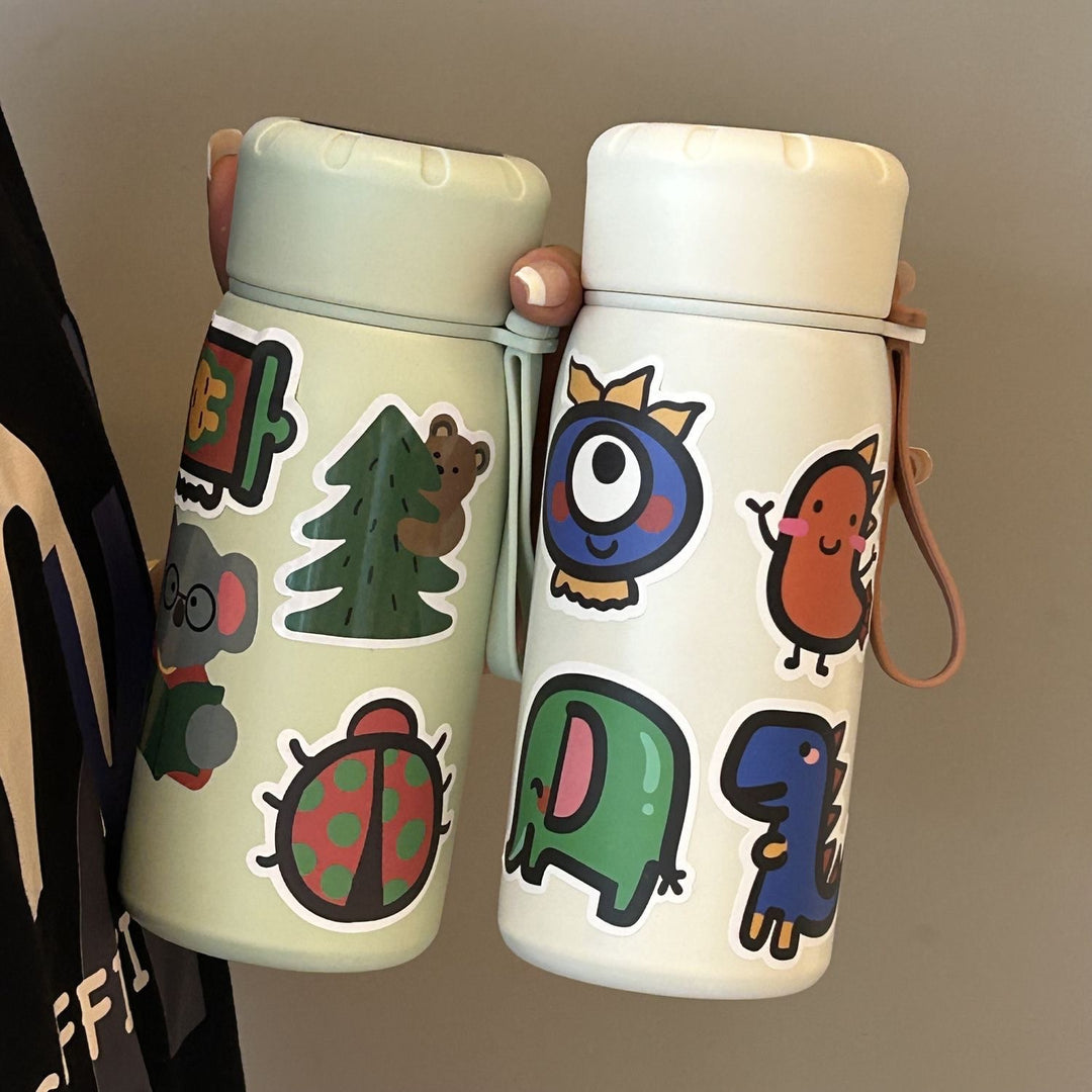 Ladies stylish water bottle with funny sticker motifs Stornfield