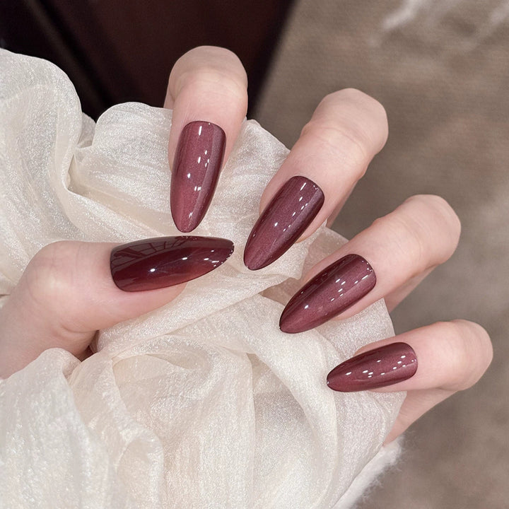 Stylish Almond-Shaped Press-On Nail Set