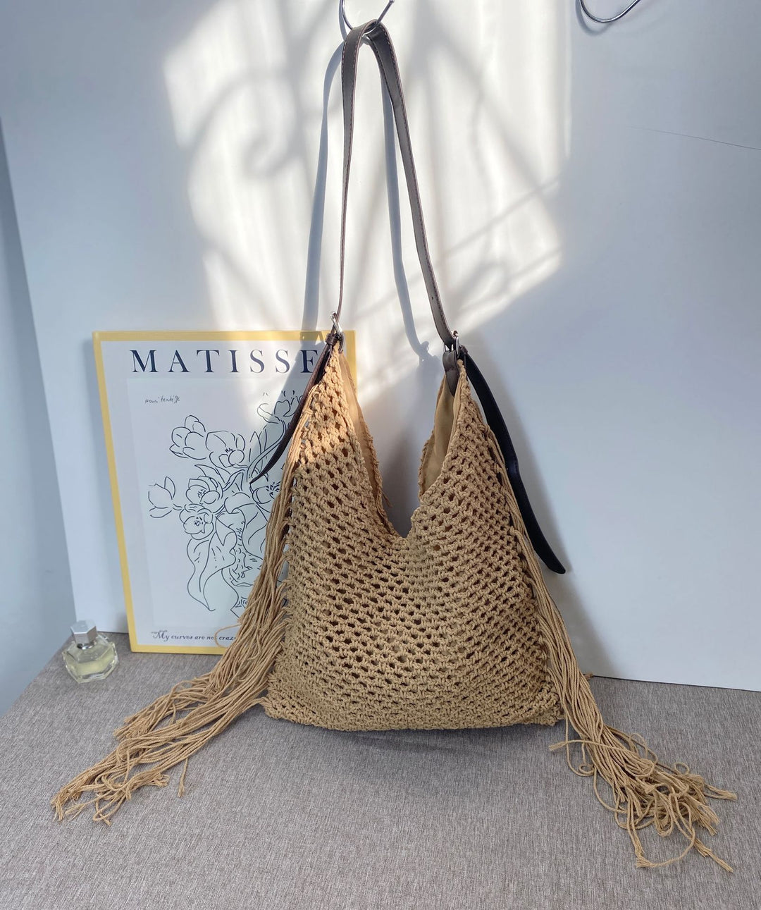 Macrame Crossbody Bag with Fringes Stornfield
