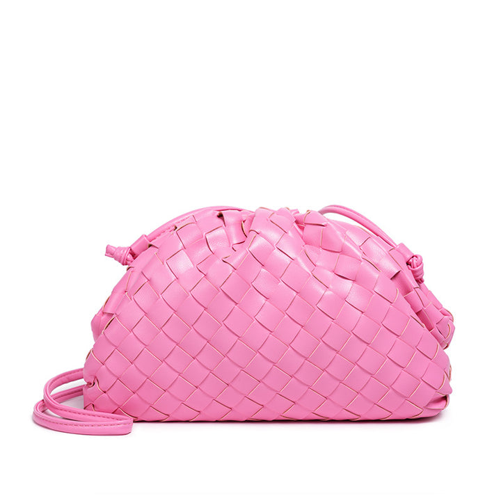 Elegant Woven Leather Bucket Bag Stornfield