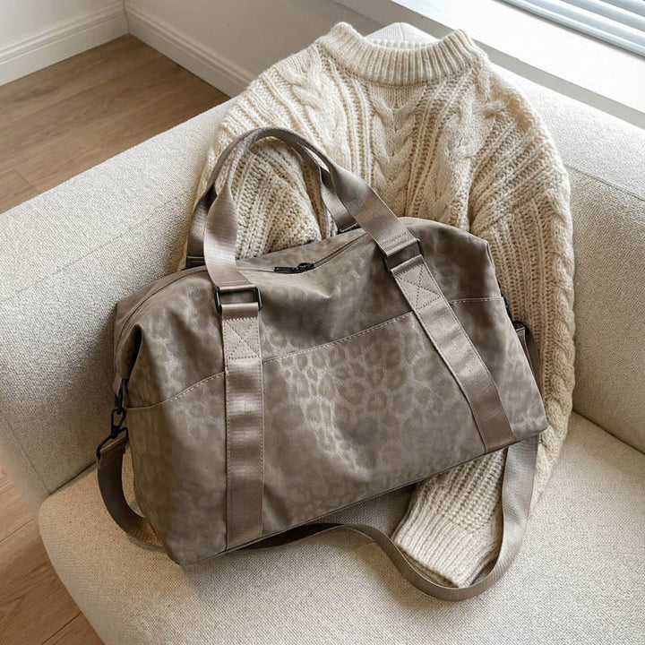 Stylish Leopard Print Sports Duffle Bag