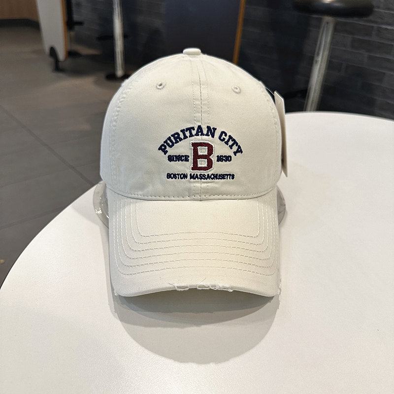 Men's Vintage-Inspired Embroidered Baseball Cap Stornfield