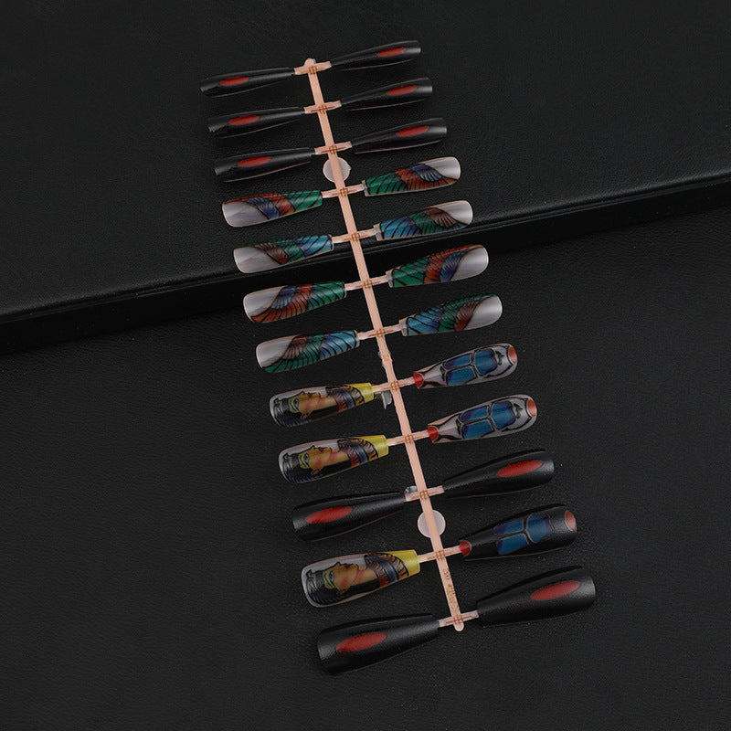 Creative Nail Art with Egyptian Motifs Stornfield