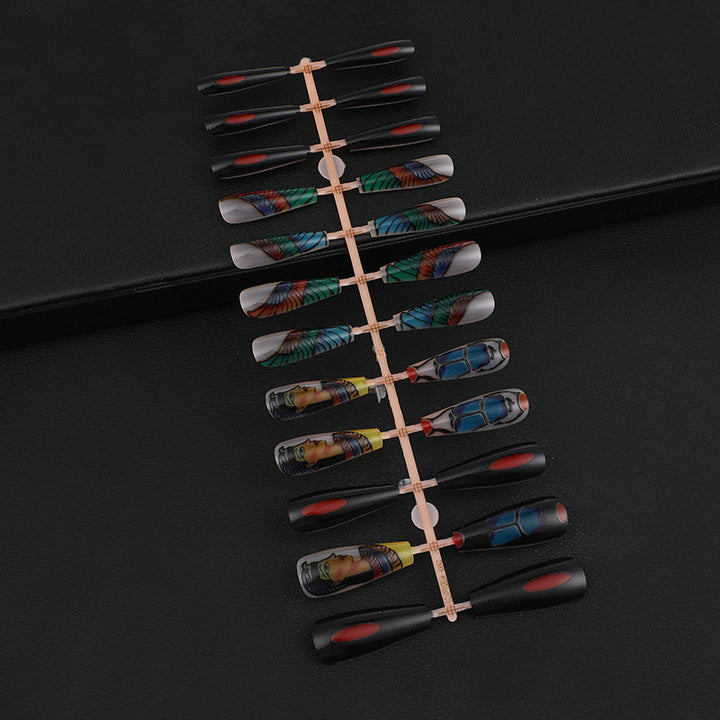 Creative Nail Art with Egyptian Motifs Stornfield