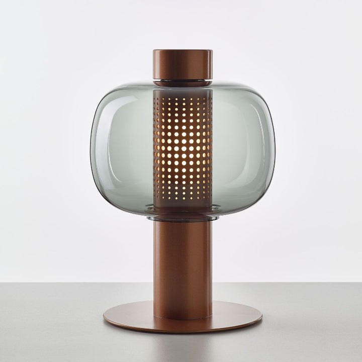 Artistic Table Lamp with Elegant Glass Shade
