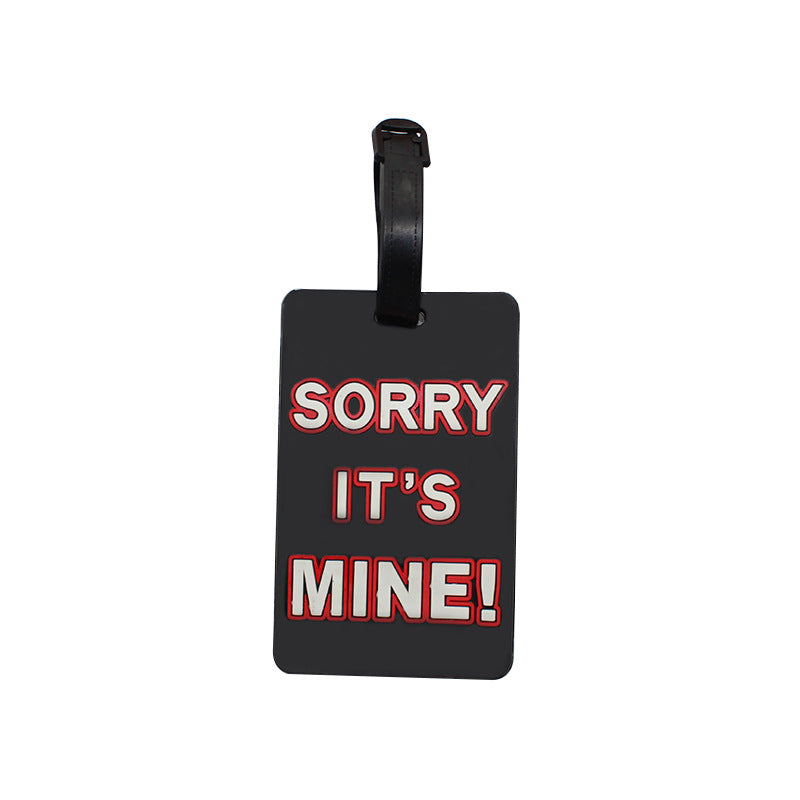 Unisex Luggage Tag with Funny Message Bowlift