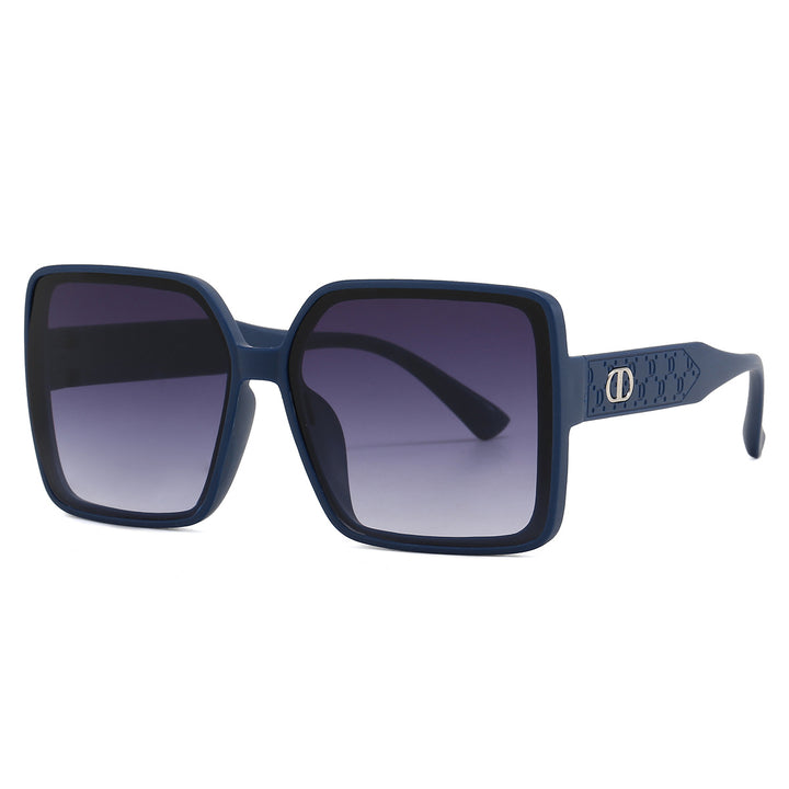 Ladies fashionable square sunglasses with transparent design Stornfield