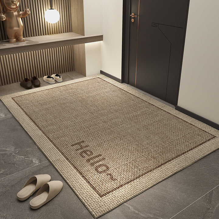 Woven Natural Fiber Welcome Mat