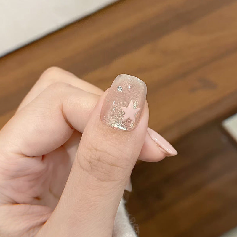 Decorative Glitter Star Press-On Nails Stornfield