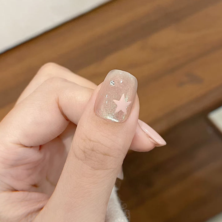 Decorative Glitter Star Press-On Nails Stornfield