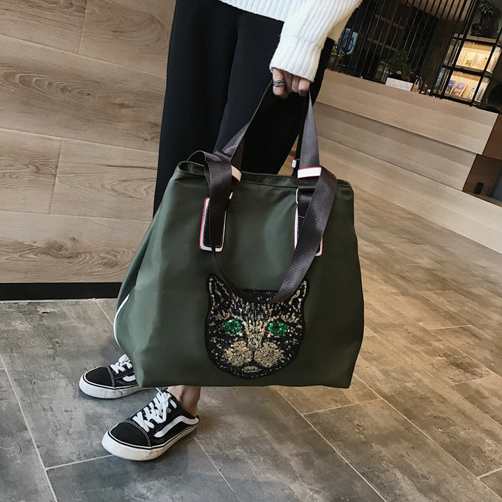 Stylish shoulder bag with unique cat motif Stornfield