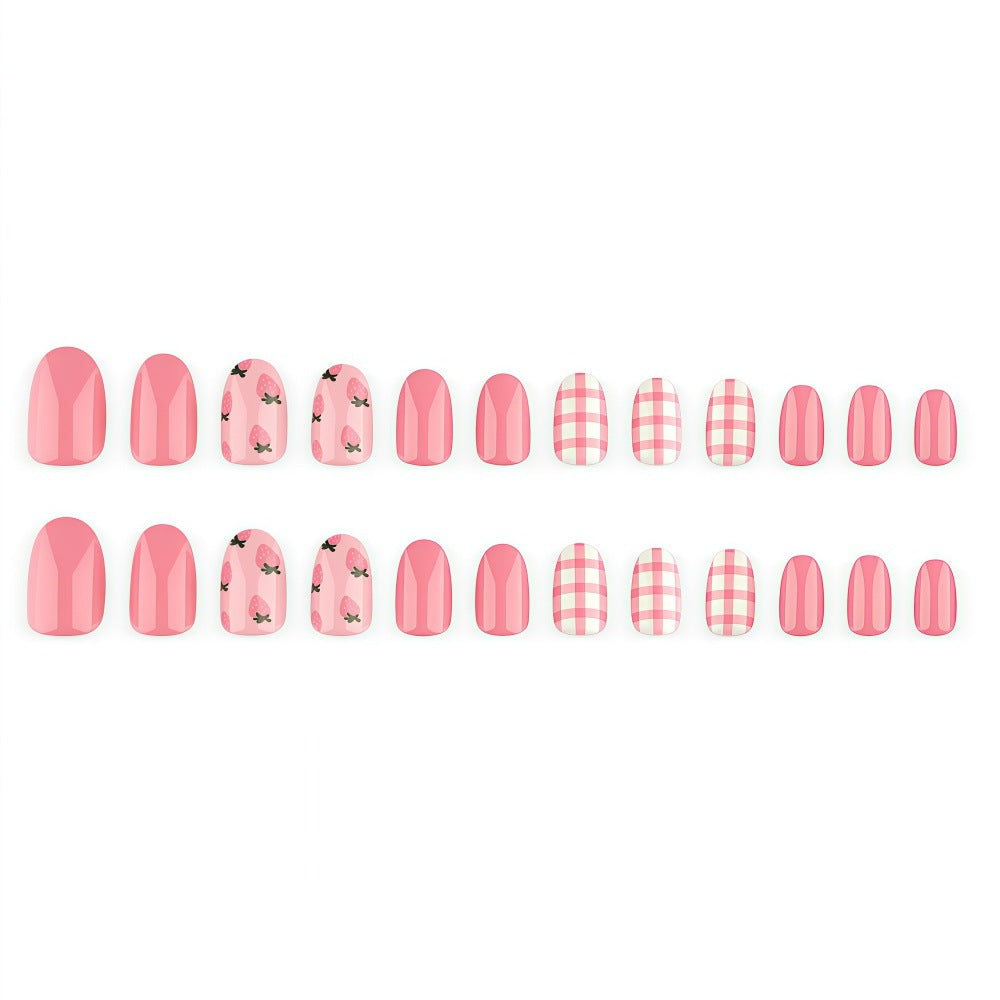 Artificial Nails in Spring Strawberry Design Stornfield