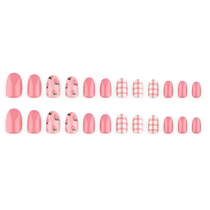 Artificial Nails in Spring Strawberry Design Stornfield