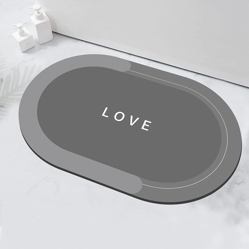 Relaxation-Themed Bathroom Mat for Home