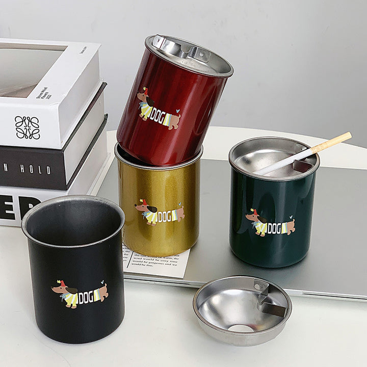 Thermal mug with funny dog breakfast design Stornfield