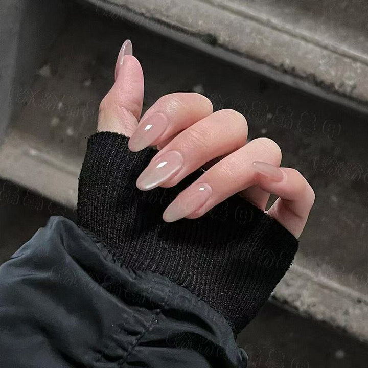 Glossy Almond-Shaped Nail Extensions Stornfield