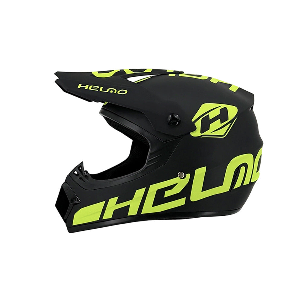 full-face motocross helmet with extended visor and reinforced chin guard Stornfield