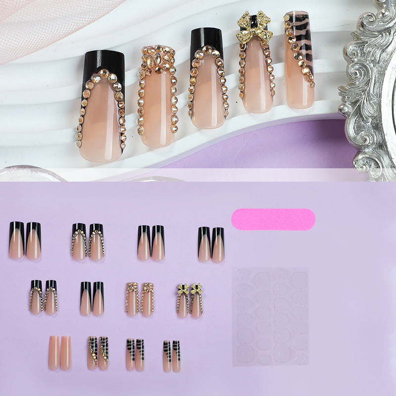 Artificial Nail Set with Glamorous Decorations Stornfield