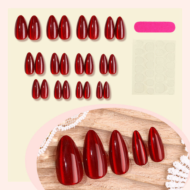 Acrylic nail set with glamorous design and flexible shape Stornfield