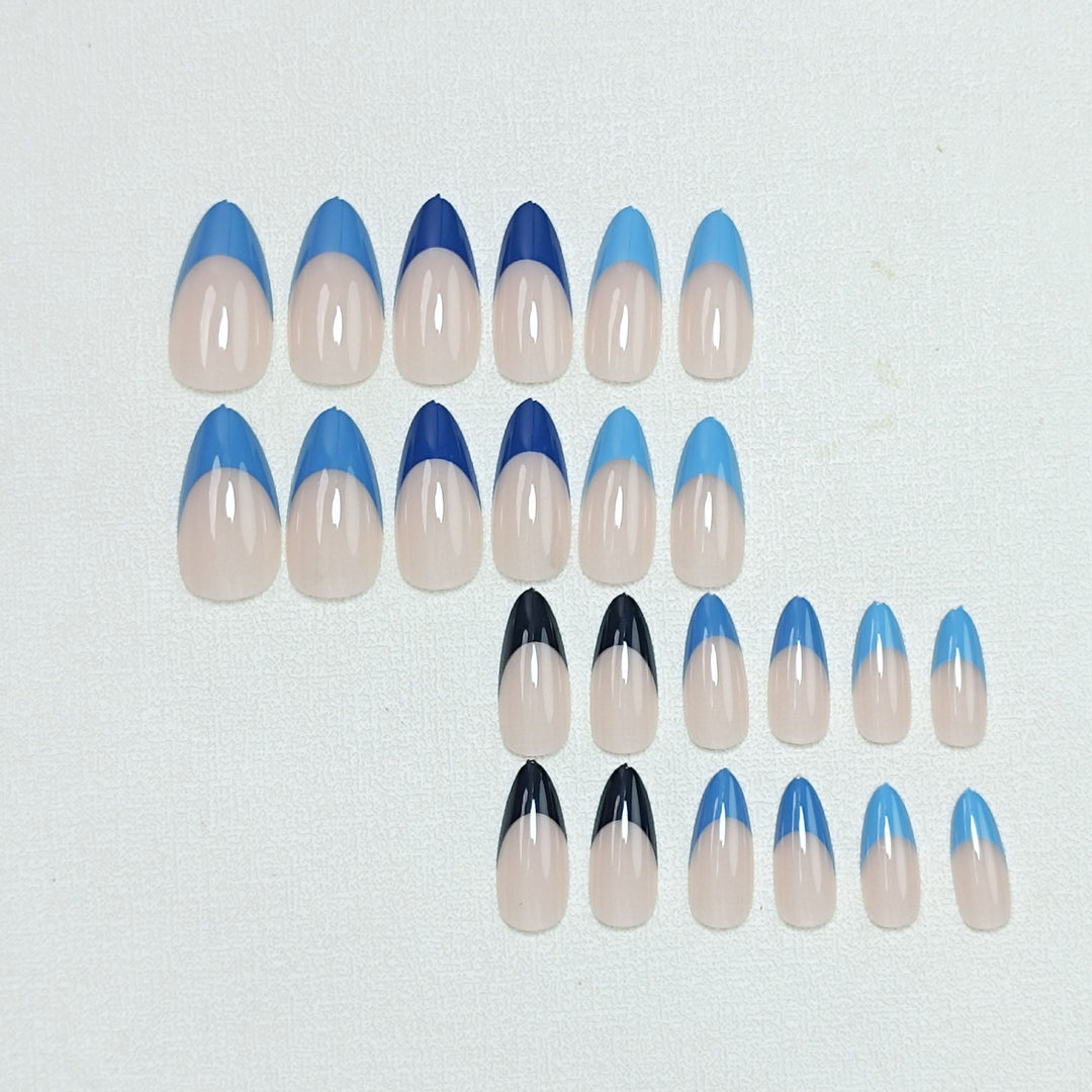 Elegant Stiletto French Tip Press-On Nails Stornfield