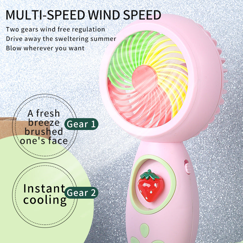 Unisex Portable Hand Fan with Playful Animal Design Stornfield