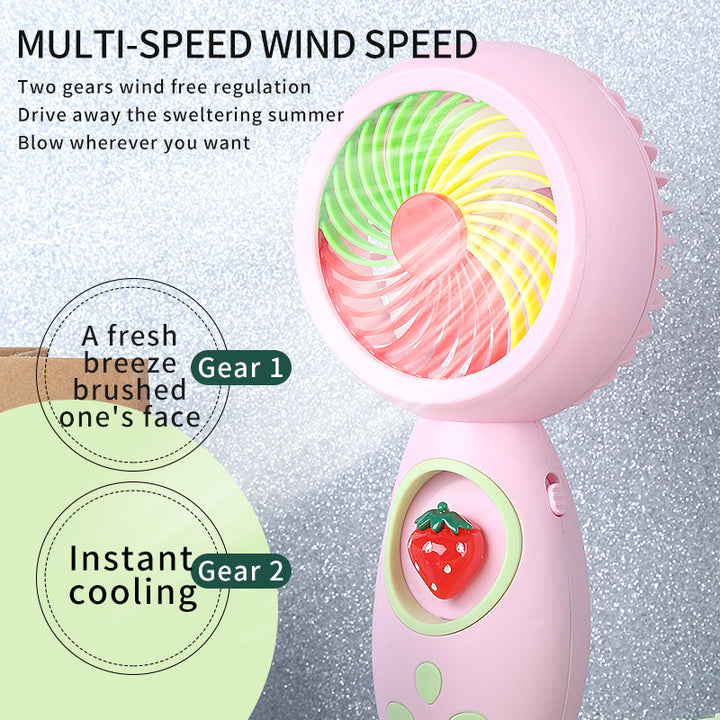 Unisex Portable Hand Fan with Playful Animal Design Stornfield