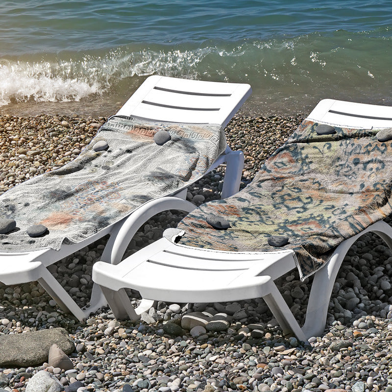 Beach towel made of skin-friendly microfiber with a creative pattern mix Stornfield
