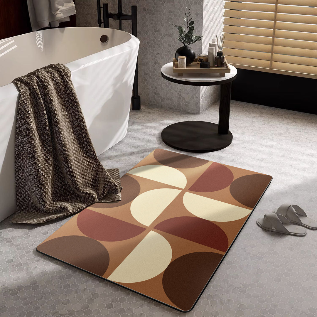 Contemporary Geometric Bath Mat