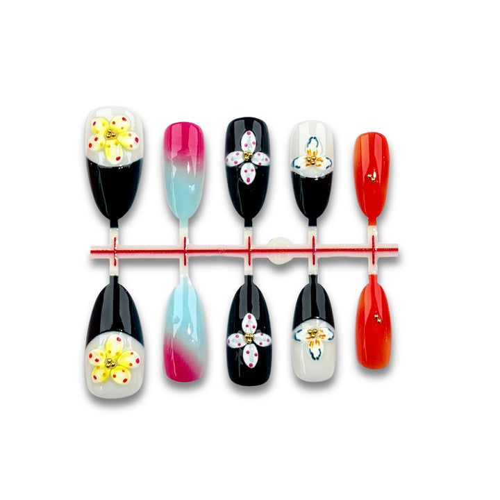 Artistic Floral Nail Decoration Kit