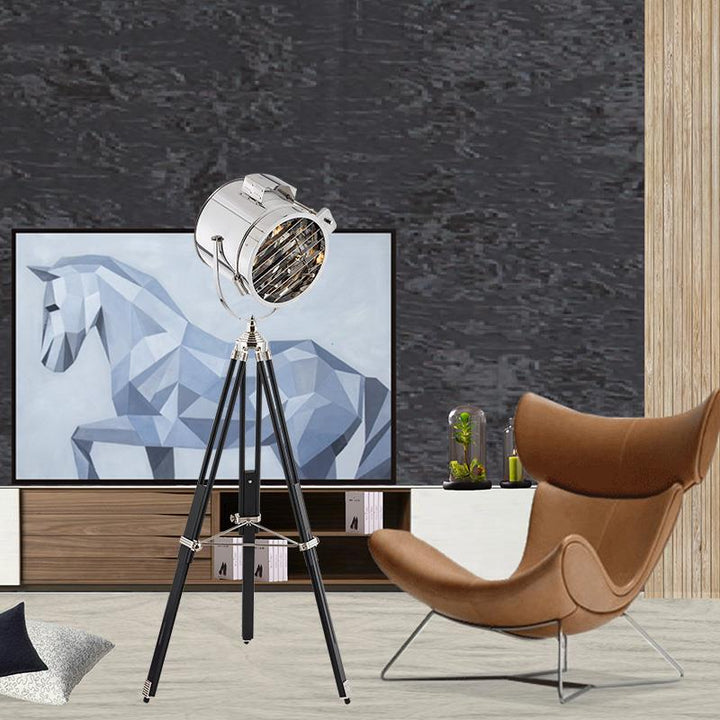 Vintage-Inspired Tripod Floor Lamp