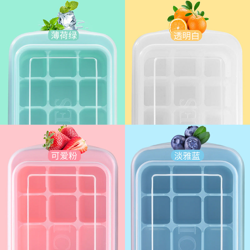 Silicone ice cube tray with precise fitting lid Stornfield