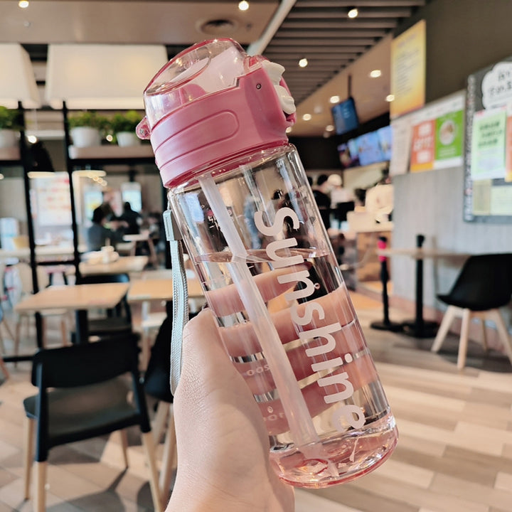 Women Transparent Water Bottle with Ergonomic Lid Stornfield