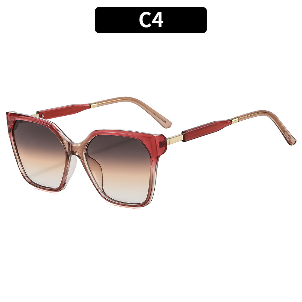 Trendy Angular Oversized Sunglasses