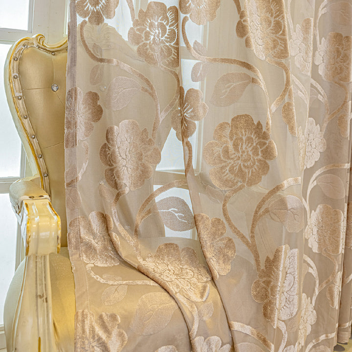 WoFloral Sheer Curtain Panel Stornfield