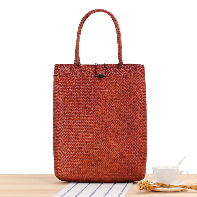 Shopping bag made of woven natural material Stornfield