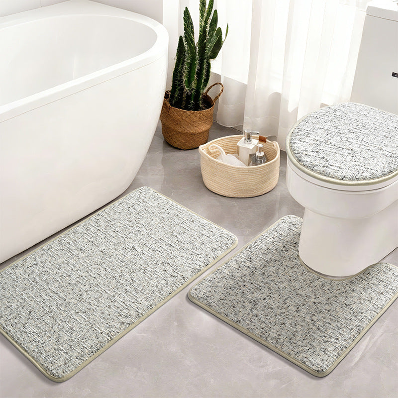 Textured Non-Slip Bathroom Mat Set