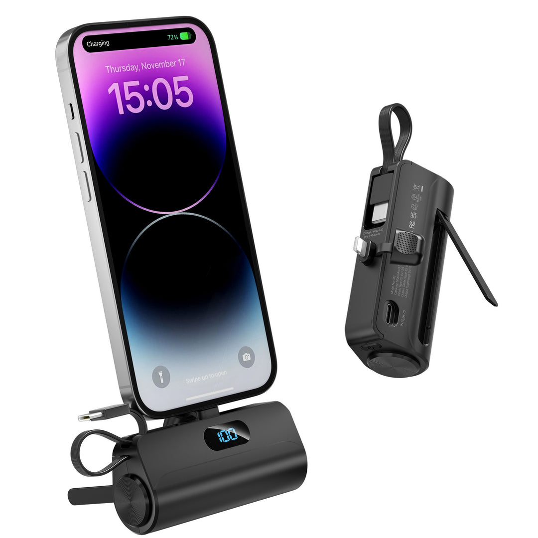 Compact power bank with integrated LED light Stornfield