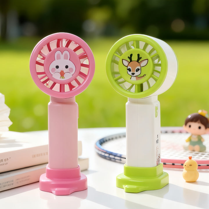 Unisex Portable Hand Fan with Cute Animal Design Stornfield