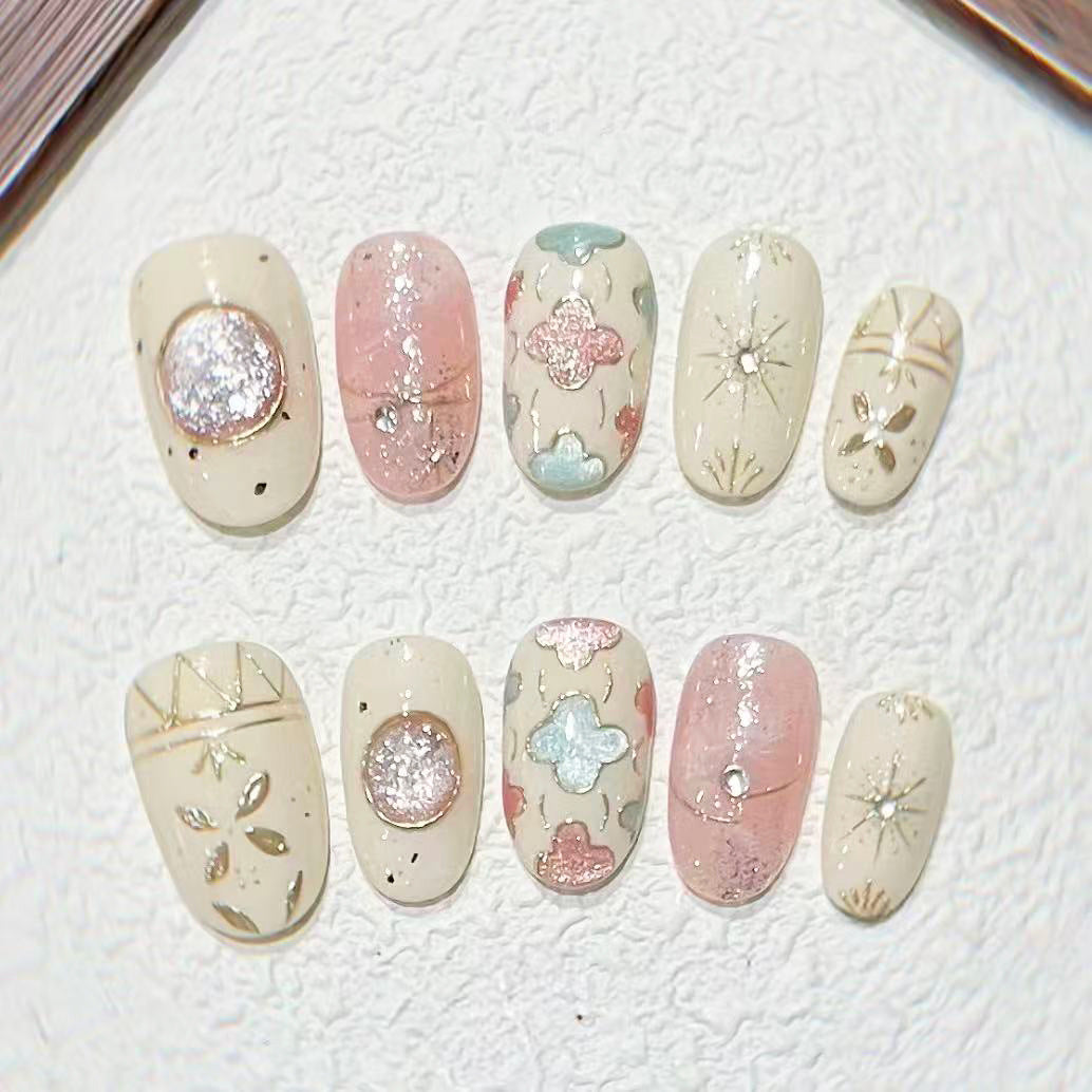 Decorative Press-On Nail Art Set 1790745680