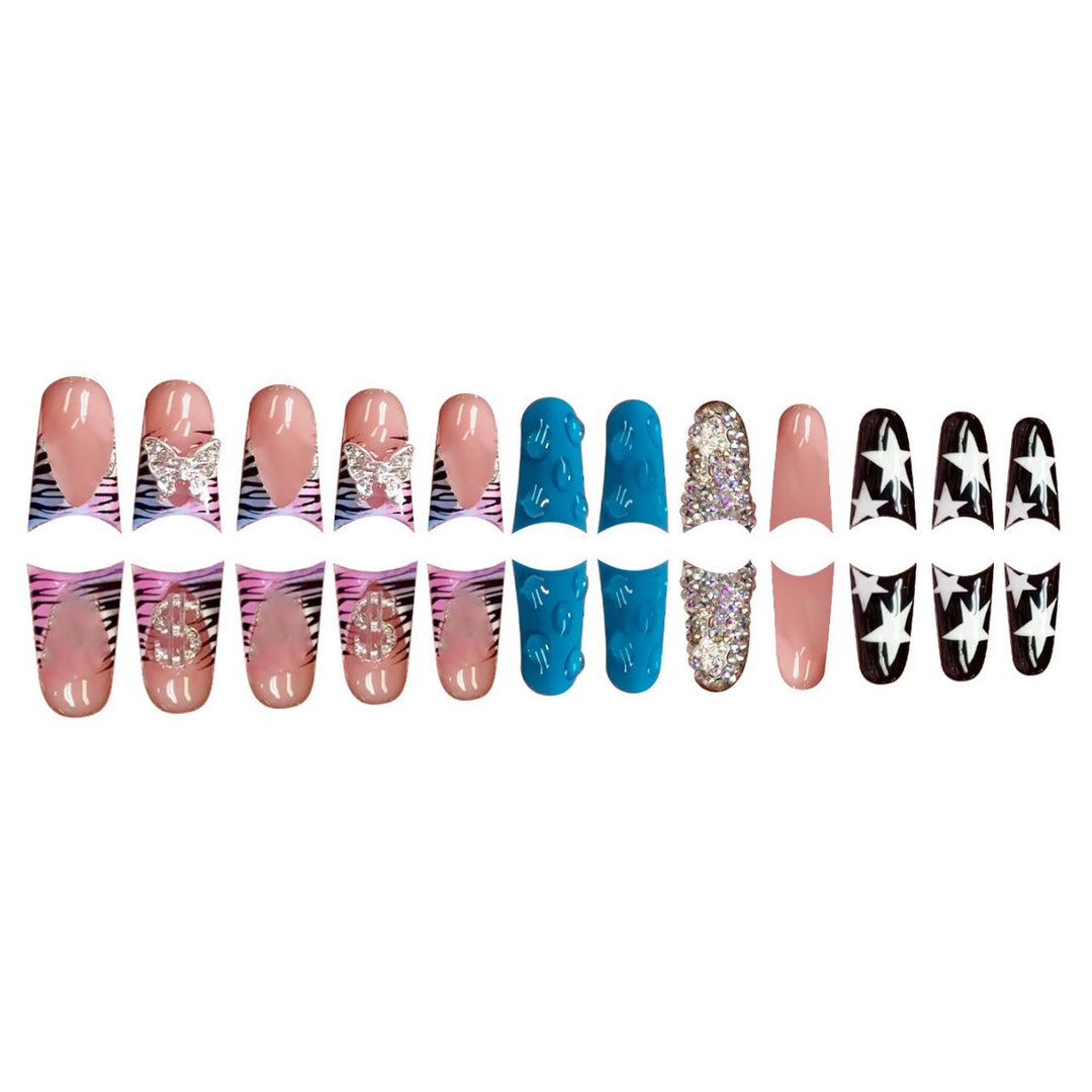 Glamorous 3D Press-On Nail Set Stornfield